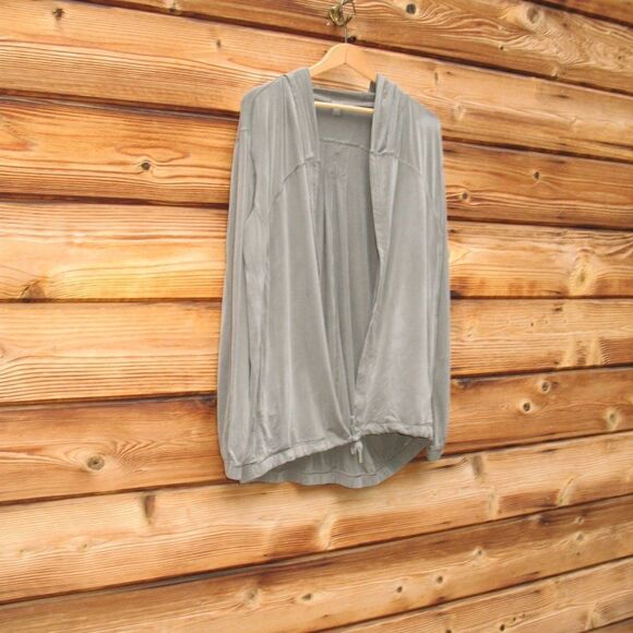 Lululemon Into Something Good Hoodie Jacket Grey Sage - Picture 4 of 10